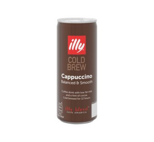Illy Cold Brew Rtd Ready To Drink Cold Brew Cappuccino 250ml